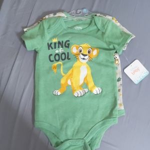NWT 24m set of Lion King onesies